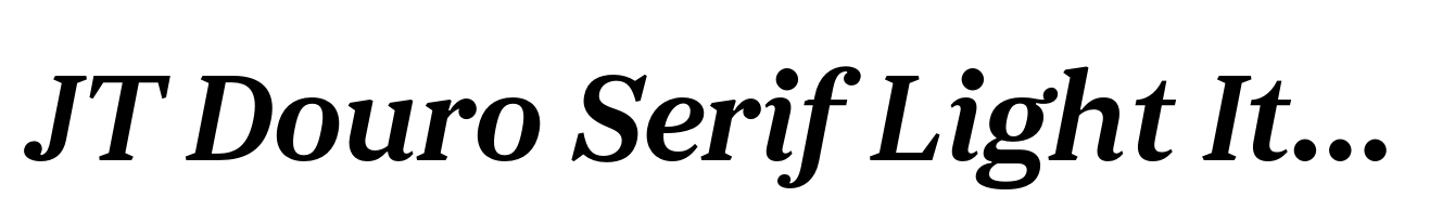 JT Douro Serif Light Italic
